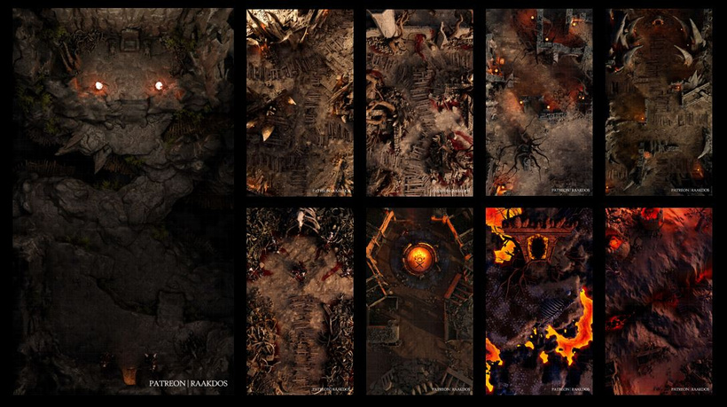 Hello all! It's #SelfPromoSaturday time again for the #ttrpgcommunity!              
This week, I made a new map for the Gruul Clans. 
Share your promo below, tell me what you do, and comment if you can. #dnd #ttrpg #boardgame #ttrpgfamily #battlemap #mtg #mtgart #Ravnica