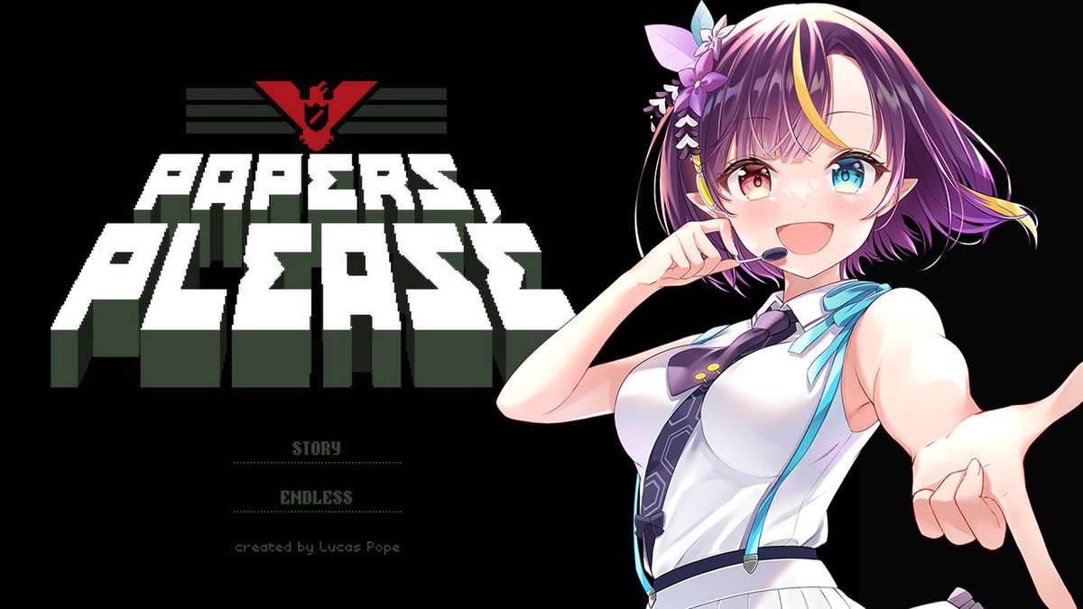 ao_hanamiya's tweet image. 【新人vtuber】めちゃくちゃ雑な女が厳しく入国審査します#1【#paperplease 】 youtube.com/live/QeFpVQxMH… via @YouTube 

はじめるよ！！スピード命！！！！