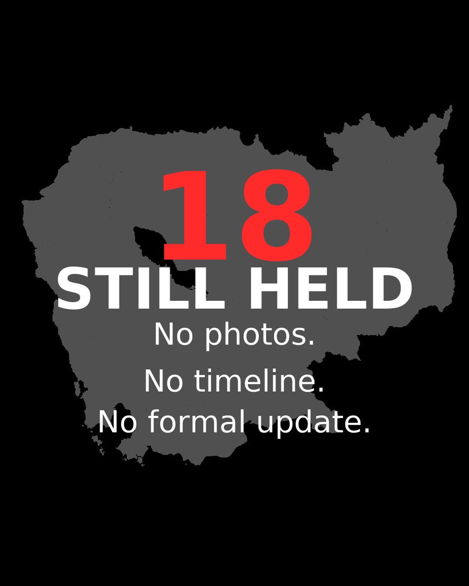 Ceasefire signed. Monitors promised. Yet 18 Cambodian soldiers remain out of sight in Thailand. No pictures. No timeline. If release is in the GBC, why the silence at RBC?