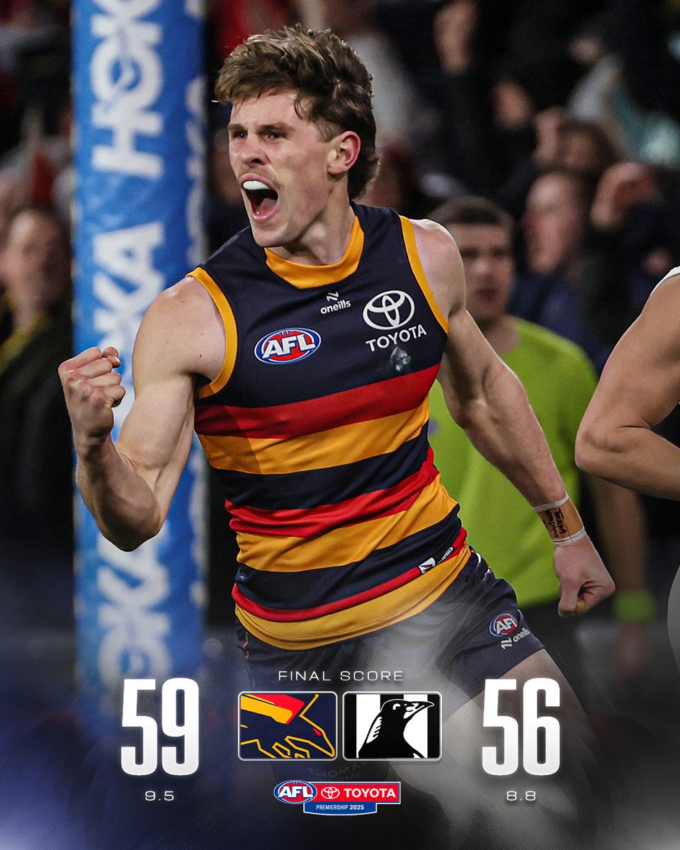ADELAIDE GET IT DONE 😤

#AFLCrowsPies