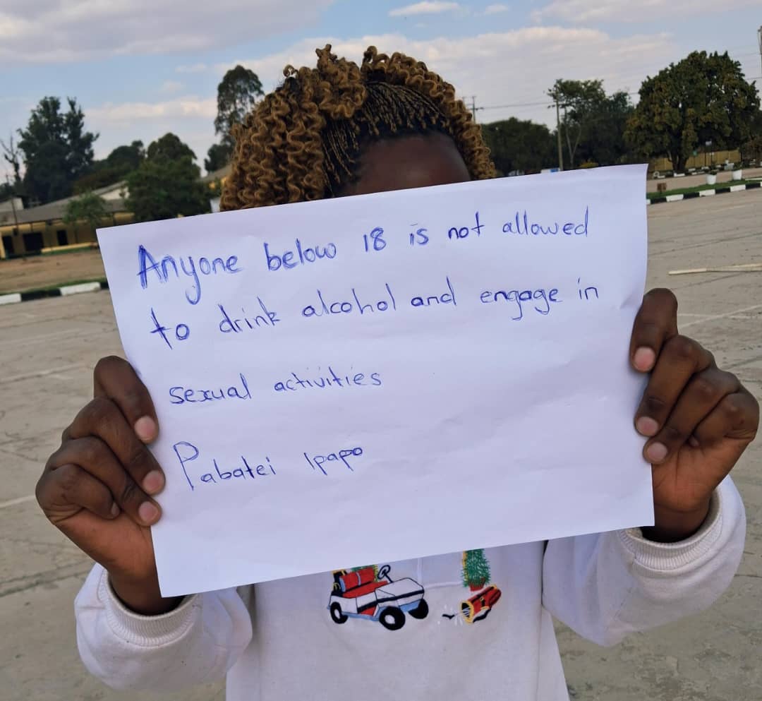 Anyone below 18 is not allowed to drink alcohol or engage in sexual activities.  Pabatei ipapo 
#RegaiDviveShiri