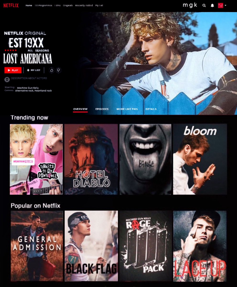 MGK on Netflix 🎥 if all <a href="/machinegunkelly/">mgk</a>’s  music were movies…
