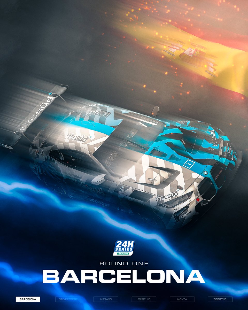 Back in action at the 24H SERIES ESPORTS! 🦓🔥

Ruben Bonga &amp; Phil Denes are ready to push the BMW M4 GT3 to the limit this Sunday in Barcelona! 🇪🇸