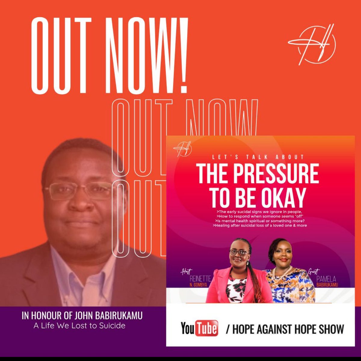 Moses Rutahigwa (@mosesrutahigwa) on Twitter photo Hope Against Hope.
I finally got time to fully listen to <a href="/ReinetteGombya/">🔴Reinette N. Gombya</a> and Coach Pamela Babirukamu’s conversation on - The Pressure to Be Okay: Men’s & Women's Mental Health. It's been on my list for a while, and I'm glad I did.
First, we must commend the Babirukamu family, Hope Against Hope.
I finally got time to fully listen to <a href="/ReinetteGombya/">🔴Reinette N. Gombya</a> and Coach Pamela Babirukamu’s conversation on - The Pressure to Be Okay: Men’s & Women's Mental Health. It's been on my list for a while, and I'm glad I did.
First, we must commend the Babirukamu family,