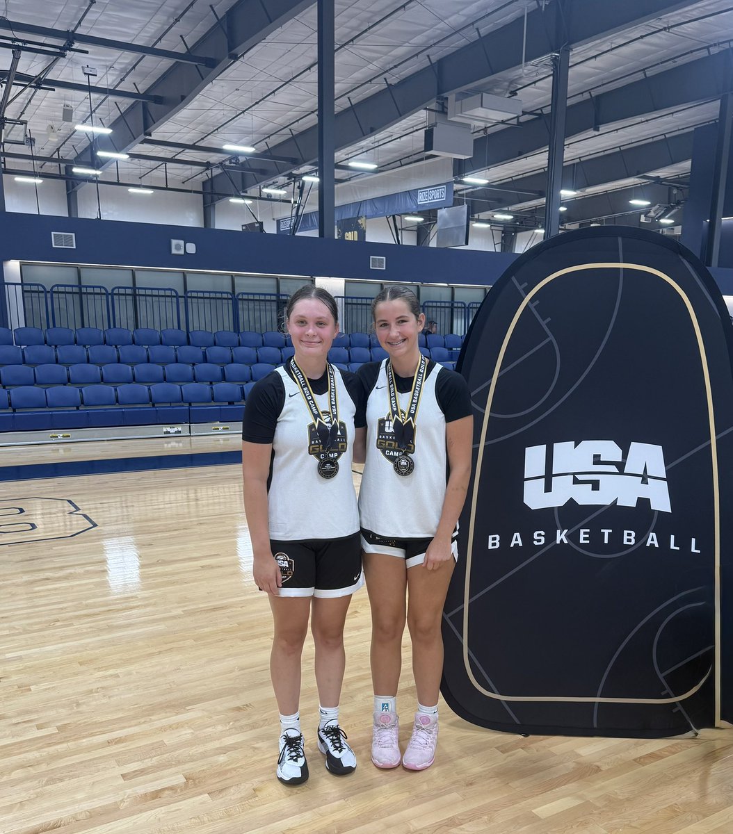 Congratulations to our Lady Falcons, <a href="/Elli_Malinoski/">Elli Malinoski</a> (2028) and <a href="/addyshay2030/">Addy Shay</a> (2030) who had the opportunity to learn and compete at the USA Basketball Gold camp in Pittsburgh this week!    Both girls received the Impact Player Award for their respective teams.  Keep working 🏀💙