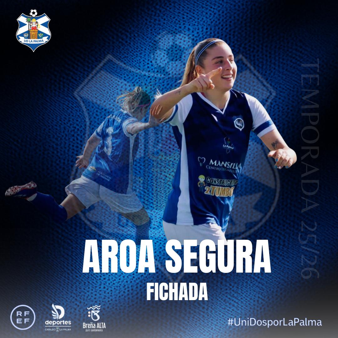 🚨 FICHAJE OFICIAL 🚨

Anunciamos con orgullo que nuestra jugadora Aroa Segura firma con UD La Palma para competir en 3ª RFEF.
<a href="/aroasegura/">Aroa Seguraa</a>

💪 Defensa con talento, entrega y proyección, que llega para reforzar al club y aportar carácter competitivo. <a href="/udlapalma/">UD La Palma</a>