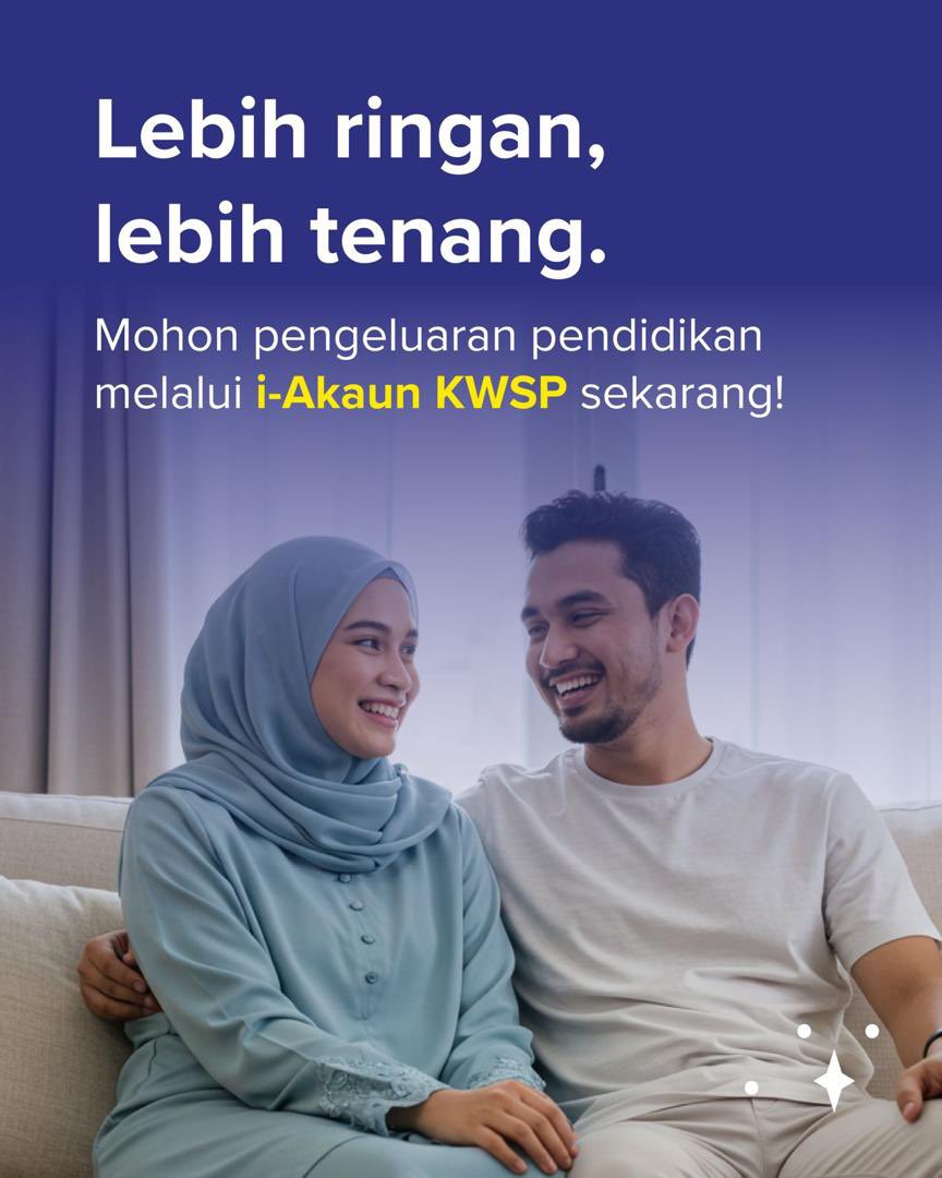 Isteri kalian seorang suri rumah dan ada pinjaman PTPTN?​
​
Kalau ya, tahu tak kalian boleh bantu isteri bayar balik pinjaman tu guna Akaun 2 KWSP kalian sendiri?​
​
Mudah je, mohon pengeluaran pendidikan melalui i-Akaun KWSP dan pilih pengeluaran untuk pasangan.​

Ini cara yang