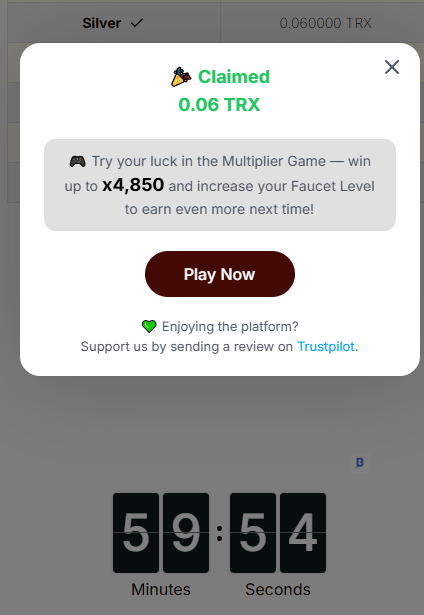 Every Hour 😍 freetron.in/?ref=qdUqFEkZg-

More Faucets Check: earnfreecrypto.my.canva.site