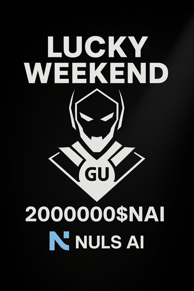 GU | NULS AI (@nulsvn) on Twitter photo ๐ EVENT LUCKY WEEKEND ๐
The event will take place EVERY SATURDAY! ๐๏ธ
NO.1
๐ RULES:
- Follow <a href="/gu_NULSAI/">GU.nulsai ๐ค</a>
- โค๏ธ+ ๐ this Tweet. โ
- Reply with 3 digits (000-999)! ๐ข
- <a href="/grok/">Grok</a> will pick 1 RANDOM winner! ๐ฒ
๐ REWARD: 2,000,000 $NAI ๐ฐ
โฐ TIME: 48H
#NULSAI #NAI #CryptoGiveaway ๐ EVENT LUCKY WEEKEND ๐
The event will take place EVERY SATURDAY! ๐๏ธ
NO.1
๐ RULES:
- Follow <a href="/gu_NULSAI/">GU.nulsai ๐ค</a>
- โค๏ธ+ ๐ this Tweet. โ
- Reply with 3 digits (000-999)! ๐ข
- <a href="/grok/">Grok</a> will pick 1 RANDOM winner! ๐ฒ
๐ REWARD: 2,000,000 $NAI ๐ฐ
โฐ TIME: 48H
#NULSAI #NAI #CryptoGiveaway
