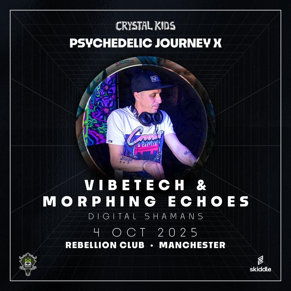 Vibetech from Satori is back at Rebellion Manchester! 
🎫 skiddle.com/e/40131405

#psytrance #psytranceworld #psytranceparty #psytrancefestival #psytrancefamily #psytranceculture #psytranceworld #psytrancemusic #manchester