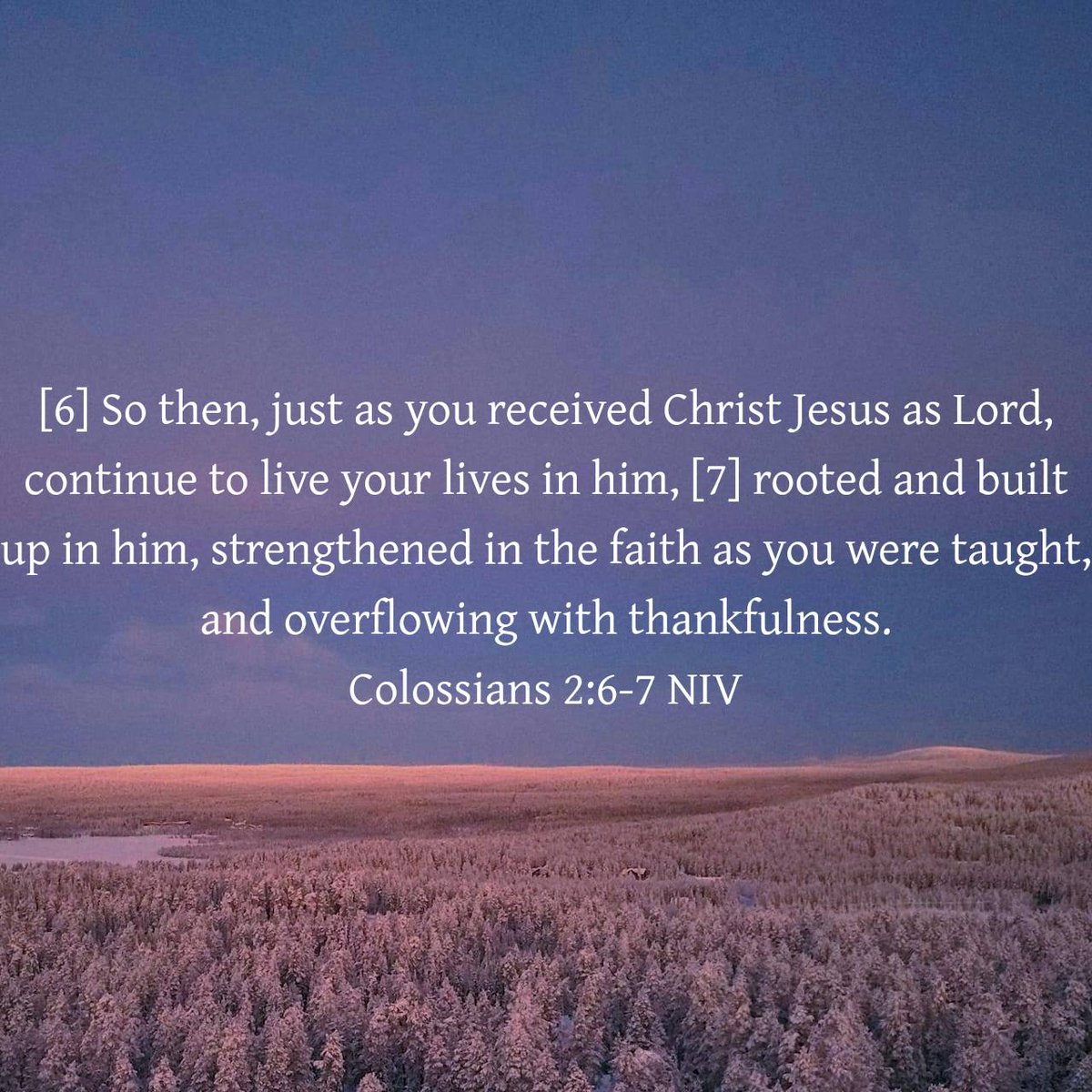 As believers, our thankfulness should overflow to all those around us. Thanks be to God!