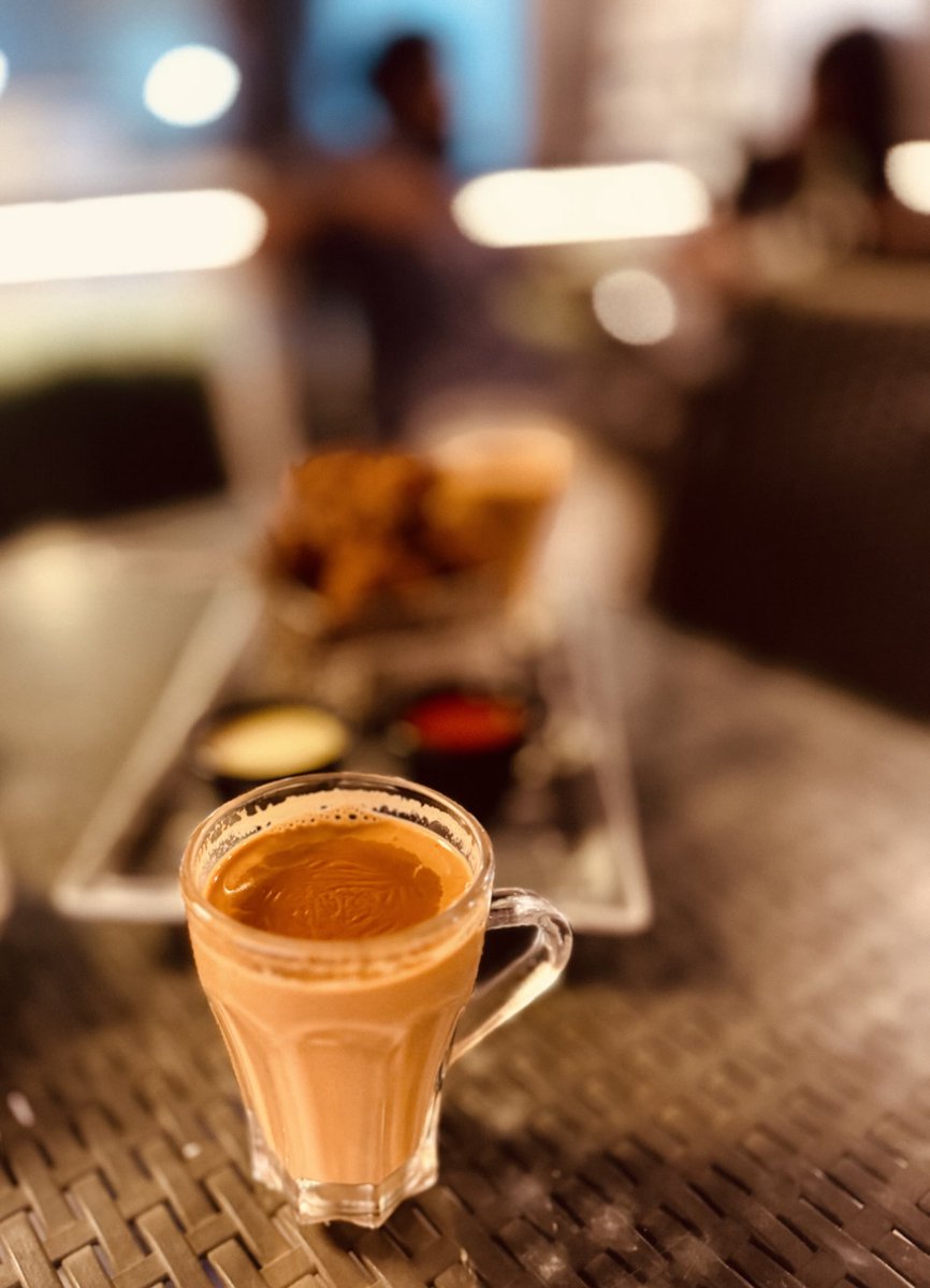 On a rainy #janmasthmi day in #mumbai .. #harekrishna #mumbairains .. #cuttingchai and #pakora ..