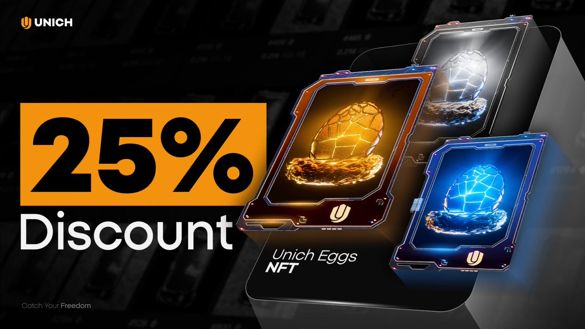 unich_com's tweet photo. enjoy a 25% discount on every purchase with the NFT EGGWARD🥚

accumulating $UN now for a chance to earn rewards and become part of @unich_com's future 

> go to whitelist tab 
> add NFT ⤵️

https://t.co/XWk6kmlu3p https://t.co/IIwP9pMqQY