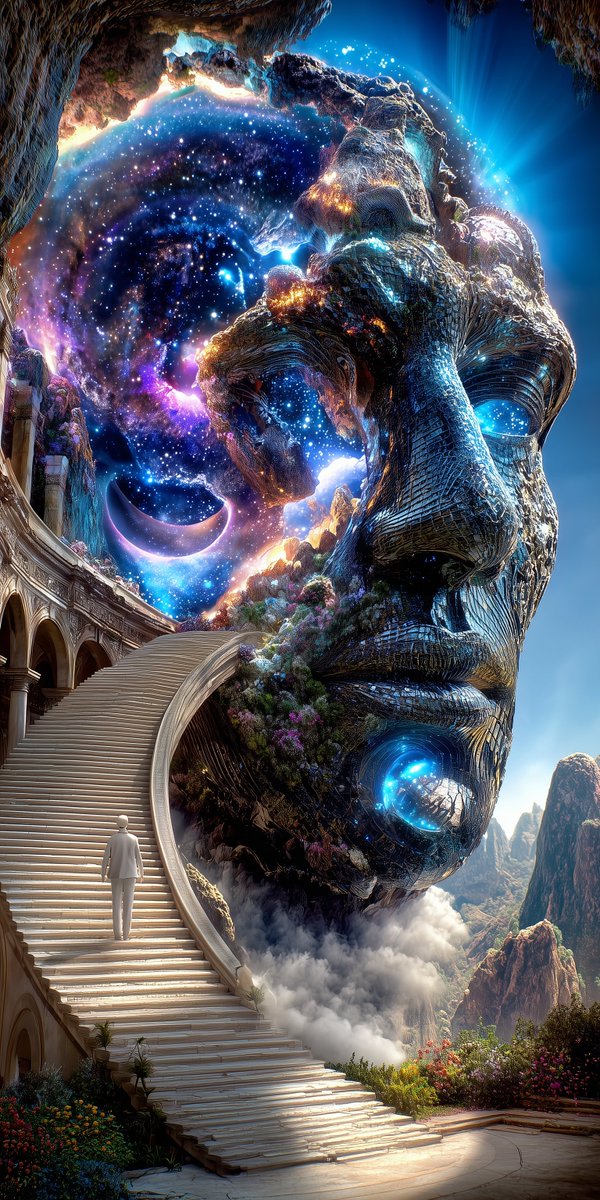 🌌 Stairway to the Inner Sky
Each step is a breath toward the galaxies within

WAllpaper #4K tap to load in 4k