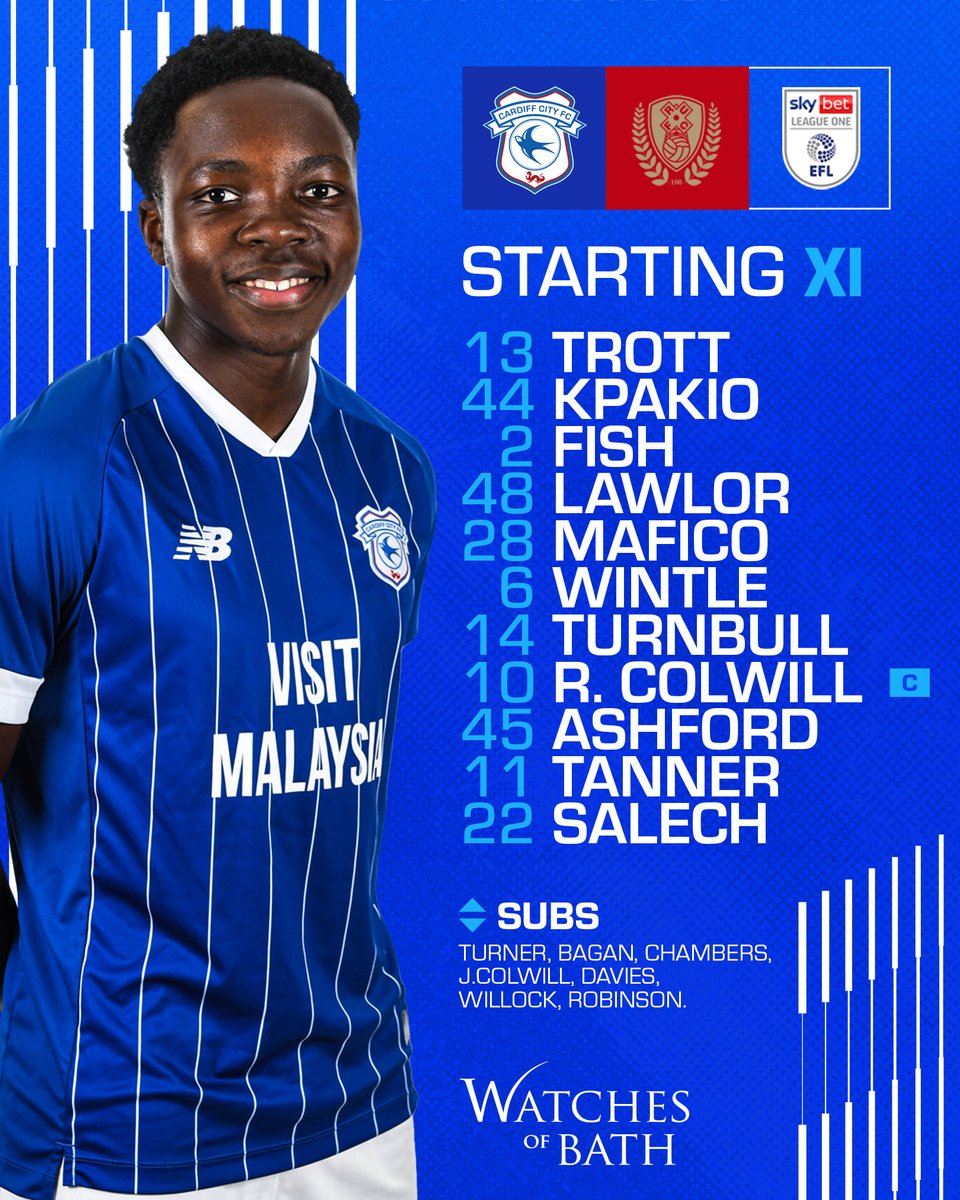 Cardiff City FC (@cardiffcityfc) on Twitter photo 🔢
Four changes from our last <a href="/SkyBetLeagueOne/">Sky Bet League One</a> XI, including a First Team debut for Dakarai Mafico! 💙
#CityAsOne 🔢
Four changes from our last <a href="/SkyBetLeagueOne/">Sky Bet League One</a> XI, including a First Team debut for Dakarai Mafico! 💙
#CityAsOne