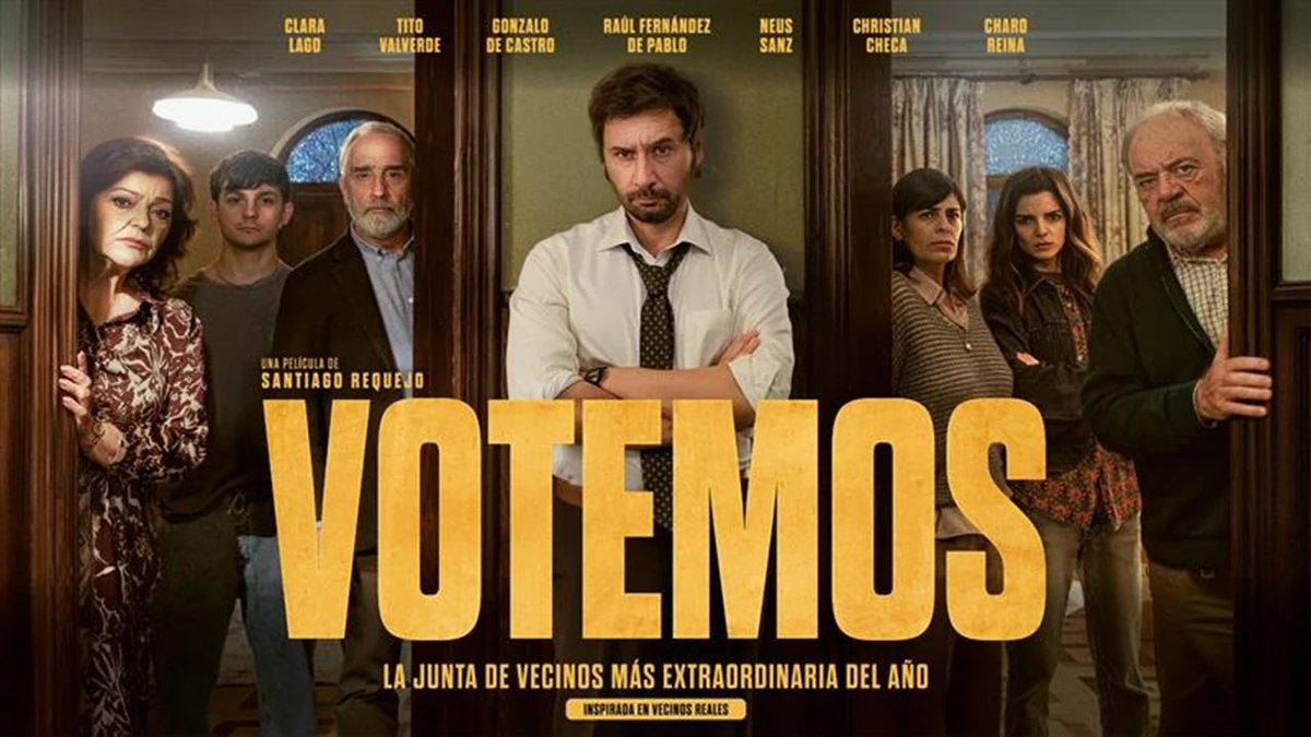 AdolfoRH's tweet photo. No se le puede pedir más porque #Votemos es sencillamente genial. 
El guion está tan bien escrito como interpretado. 
Solo dieces @PrimeVideoES 

⭐️⭐️⭐️⭐️⭐️ https://t.co/XbzdGisYGW