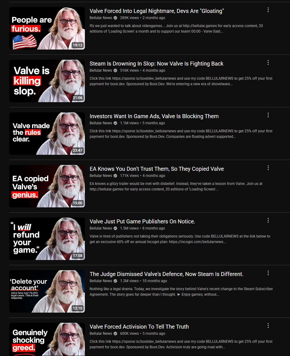 the fact they use the same fucking picture of gabe in every thumbnail is so funny to me