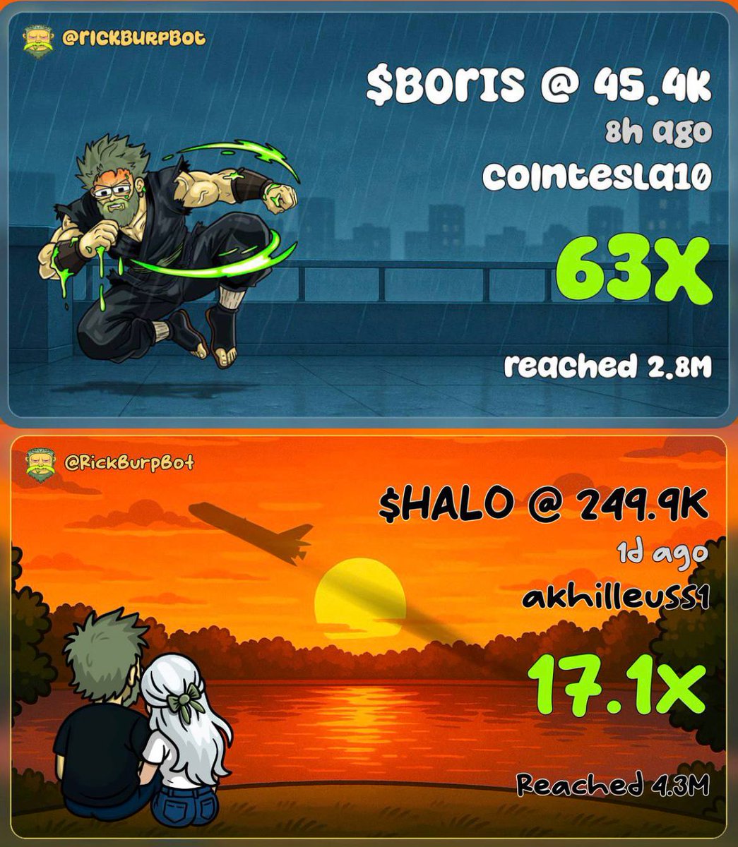 GM ☀️
We are focused on the best and it is still too early.
$BORIS 63 X 🔥
$HALO 17 X 🔥