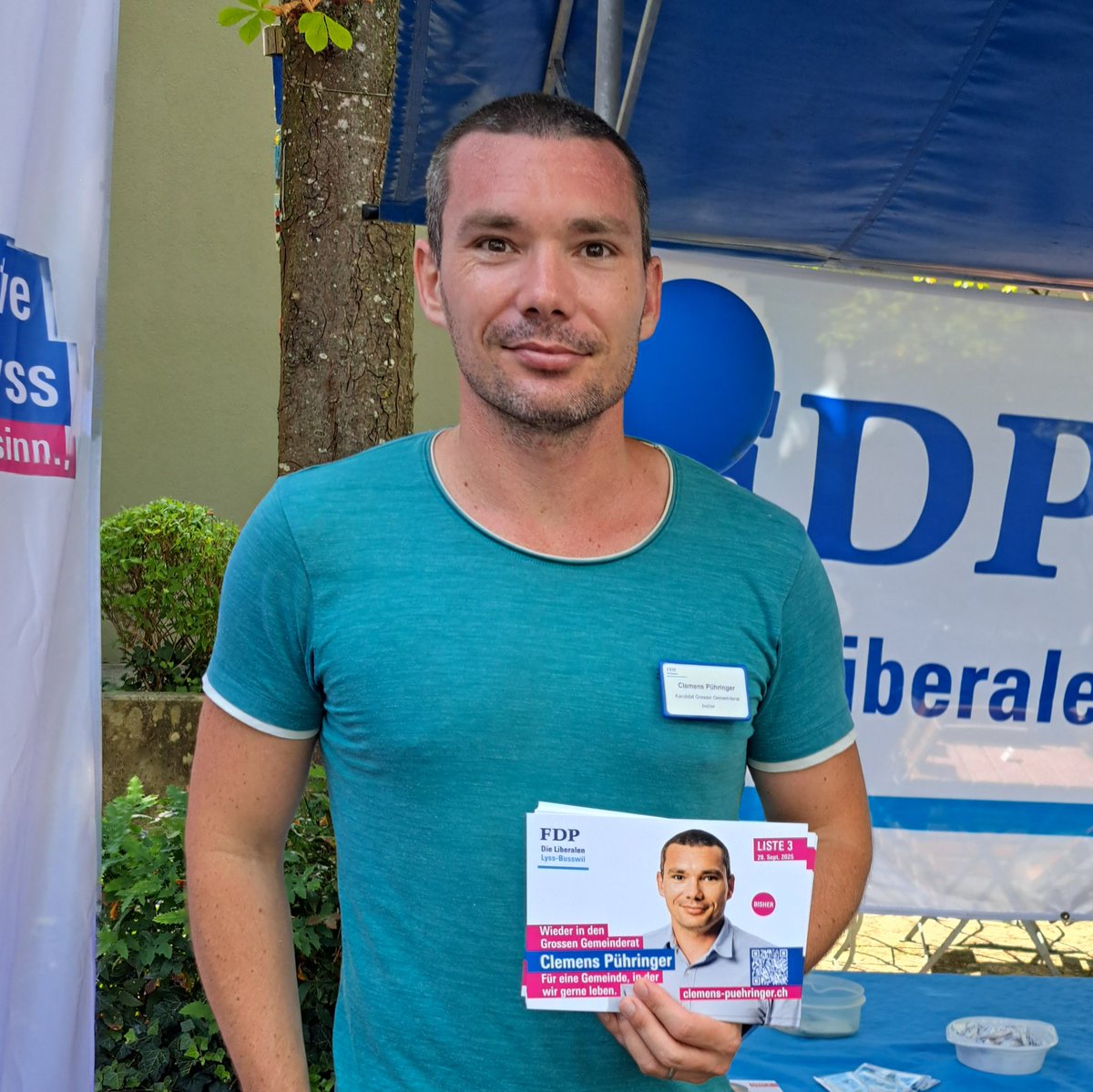 Heute fand der Wahlmärit statt und die heisse Phase des Wahlkampfes hat begonnen. #Lyss #WahlLyss25