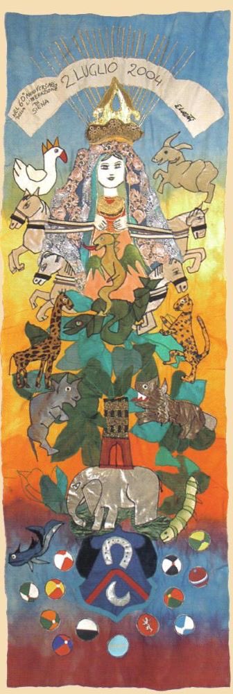 Nel 2004 Lele Luzzati creò il drappellone per il Palio di Siena del 2 luglio.
ilpalio.org/piluzzati.htm