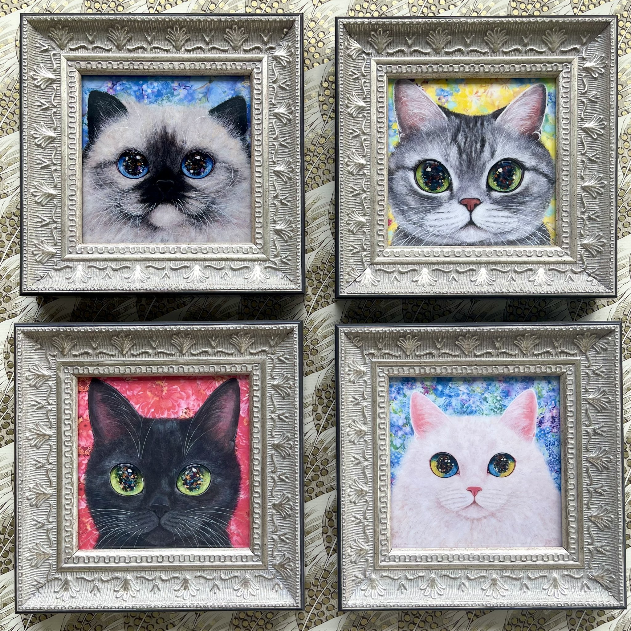 福嶋吾然有 My Guardian Cat 原画 福嶋吾然有@9月大阪個展 on X: 