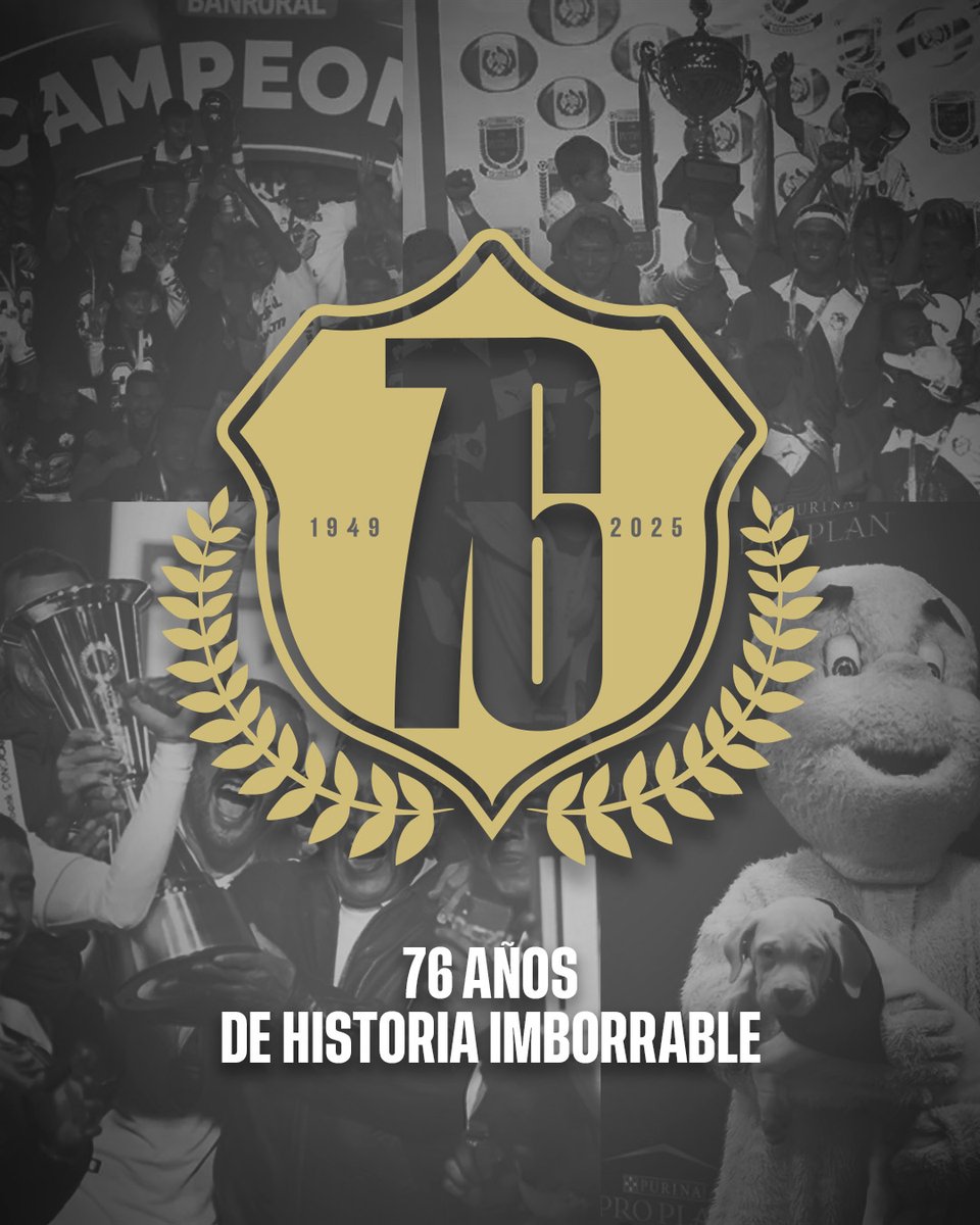 ⏳ Han pasado 76 años desde que empezamos a escribir juntos la historia del club más grande de Guatemala...

🥳 ¡FELIZ 76 ANIVERSARIO FAMILIA CREMA! 👻🤍

#VamosCremas #76Aniversario #ComunicacionesFC