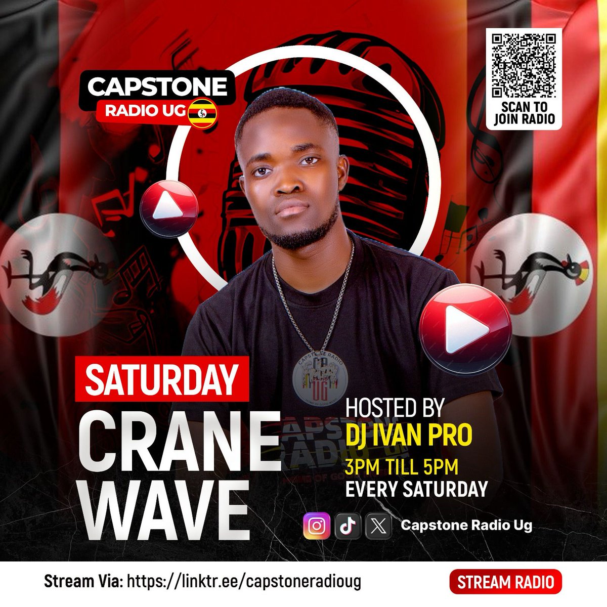 capstoneradioug's tweet photo. Live on Air📻 till 5pm, we will drop for you strictly Ugandan Music, coming Live, Tune in for your  favorite Uganda tunes with @djivanpro3 on the Crane Wave, Hours of strickly Ug Music.

Link below: https://t.co/8Pkv6OboaE https://t.co/Hm7xA5TsPH