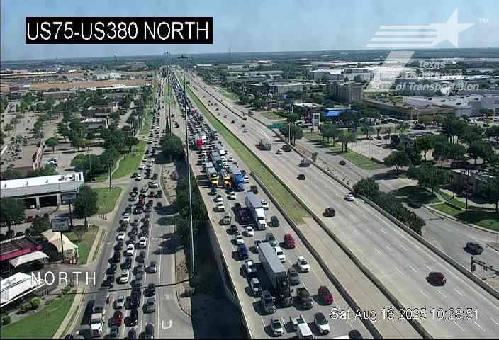krldtraffic's tweet photo. #ClosedHighway  #TrafficDelay  #McKinney:  SB-75 @ between Virginia Pkwy &amp; Eldorado Pkwy, all lanes are blocked, traffic is exiting the highway @ Louisiana Pkwy - stop &amp; go traffic back to Laud Howell Pkwy/ FM5435 #KRLDTraffic #1080KRLD #trafficalert
@TxDOTDallas https://t.co/6S923773cN