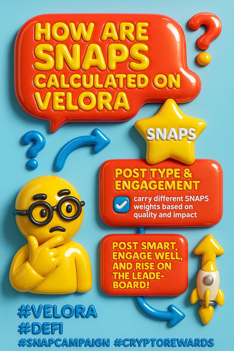 |Voltix.ai 👾 (@surajssh87) on Twitter photo :
🧐 How are SNAPS calculated on Velora?
<a href="/VeloraDEX/">Velora (formerly ParaSwap)</a> follows clear narrative guidelines—different post types & engagement metrics carry different SNAPS weights based on quality and impact.
SNAPS are updated regularly to reward creators fairly.
Post smart, engage well, and rise :
🧐 How are SNAPS calculated on Velora?
<a href="/VeloraDEX/">Velora (formerly ParaSwap)</a> follows clear narrative guidelines—different post types & engagement metrics carry different SNAPS weights based on quality and impact.
SNAPS are updated regularly to reward creators fairly.
Post smart, engage well, and rise