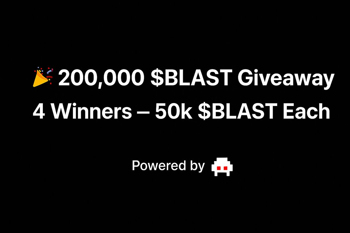 Actoshi (@acchewys) on Twitter photo The $BLAST fam is growing fast π±
To celebrate: 200k $BLAST Giveaway π
Steps to enter:
1. Follow <a href="/Blast_sui/">Blast Coin</a>, <a href="/Cleverman_Alex/">Cleverman Alex π¦/acc πͺ</a> & me
2. Like + RT
3. Tag 3 frenz
4. Join TG group: t.me/sui_blast
The winners will be announced in 48 hours.
Good luck! π
$SUI FAM The $BLAST fam is growing fast π±
To celebrate: 200k $BLAST Giveaway π
Steps to enter:
1. Follow <a href="/Blast_sui/">Blast Coin</a>, <a href="/Cleverman_Alex/">Cleverman Alex π¦/acc πͺ</a> & me
2. Like + RT
3. Tag 3 frenz
4. Join TG group: t.me/sui_blast
The winners will be announced in 48 hours.
Good luck! π
$SUI FAM