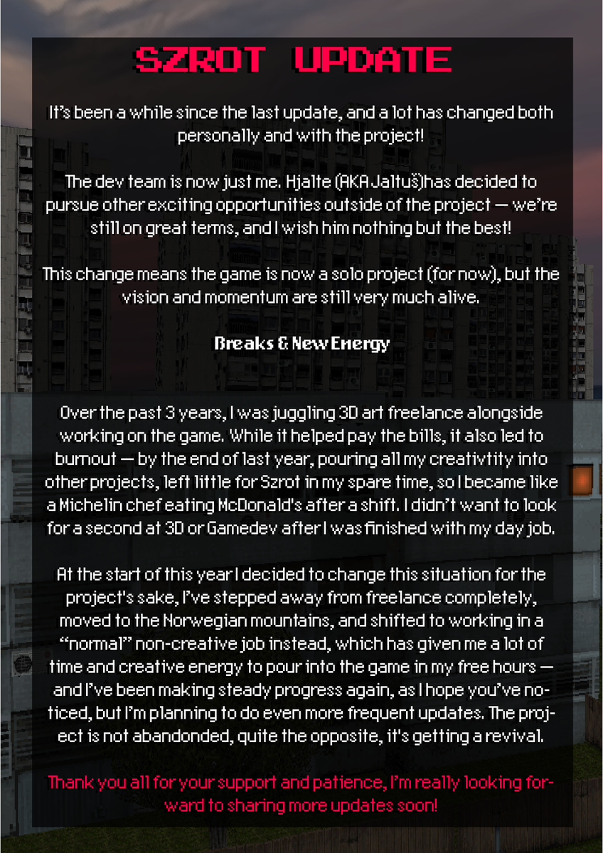 Gustaw Mackay - SZROT Game Director tweet media