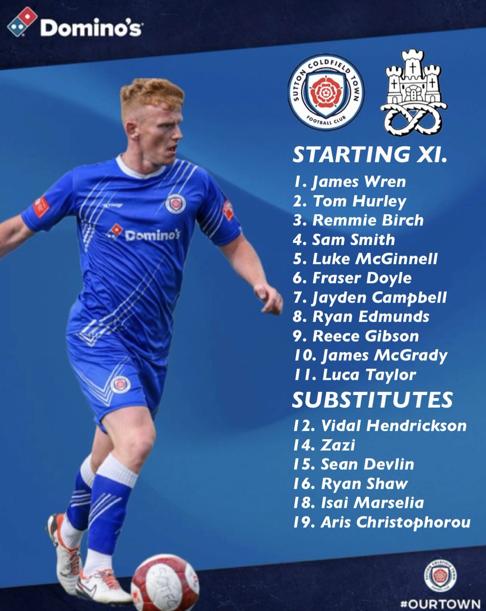 Sutton Coldfield Town FC (@sctfc) on Twitter photo Your Royals XI in the <a href="/EmiratesFACup/">Emirates FA Cup</a> against <a href="/NewcastleTownFC/">Newcastle Town FC</a>
2️⃣ changes from <a href="/CoventrySphinx/">Coventry Sphinx FC</a>
🧤Wren returns from his travels
🥇Luca’s first start competitvely
#COYR #OurTown Your Royals XI in the <a href="/EmiratesFACup/">Emirates FA Cup</a> against <a href="/NewcastleTownFC/">Newcastle Town FC</a>
2️⃣ changes from <a href="/CoventrySphinx/">Coventry Sphinx FC</a>
🧤Wren returns from his travels
🥇Luca’s first start competitvely
#COYR #OurTown