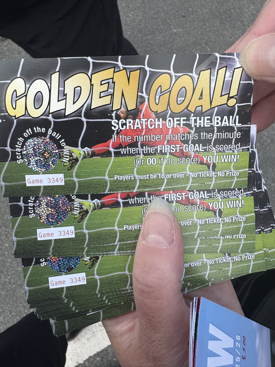 Magpies Trust (@magpiestrust) on Twitter photo Our new look golden goal tickets are on sale today. £1 per go, £30 to the winner with all profits going to the <a href="/MagpiesTrust/">Magpies Trust</a>
Today’s game is 3349 Our new look golden goal tickets are on sale today. £1 per go, £30 to the winner with all profits going to the <a href="/MagpiesTrust/">Magpies Trust</a>
Today’s game is 3349