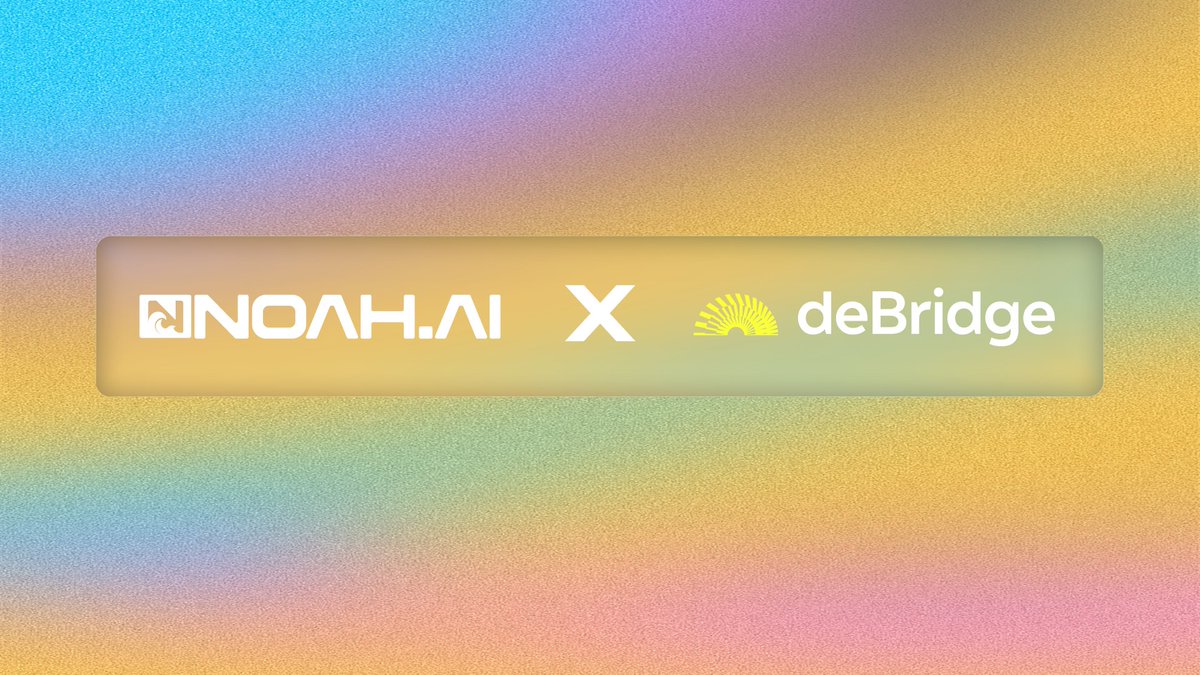 Noah AI x deBridge 통합 배너