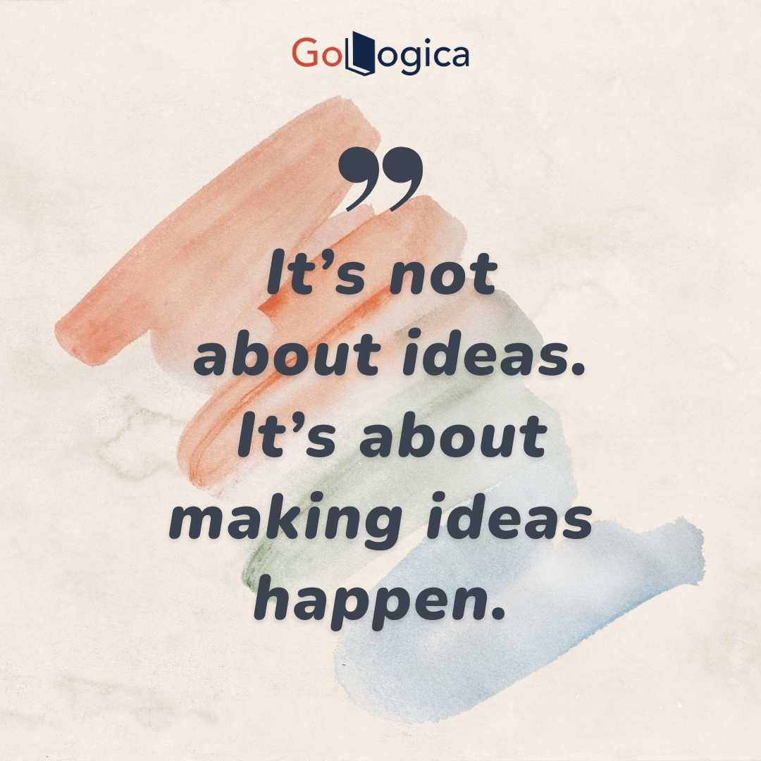 📷 "It's not about ideas. It's about making ideas happen." 📷📷

Visit our Website: gologica.com

#Motivation #Inspiration #GoLogica #SuccessMindset #PositiveVibes #IdeasIntoAction #DreamBig #StayMotivated #KeepGoing #CareerGrowth #SelfImprovement #DailyInspiration