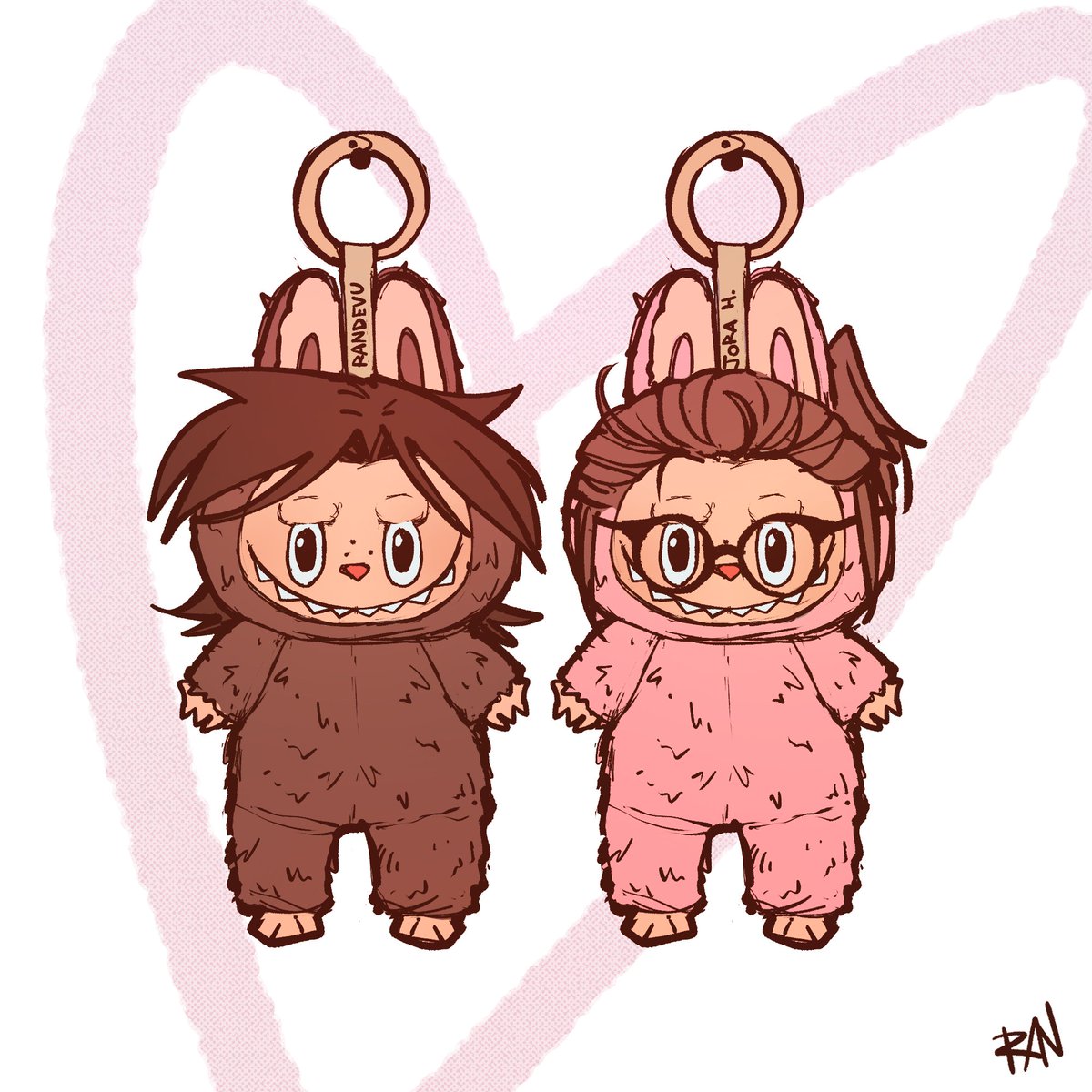 if you as an artist still haven't drawn yourself &amp; your bestie as labubus what are you even doing 

me with Jora_H