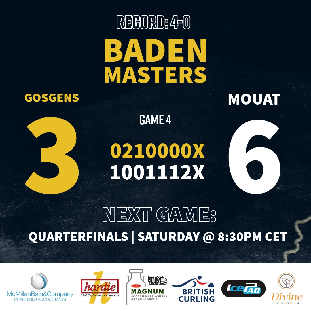 Finished off the RR with a win and a spot in playoffs 🙌🏼

#TeamMouat | #Curling