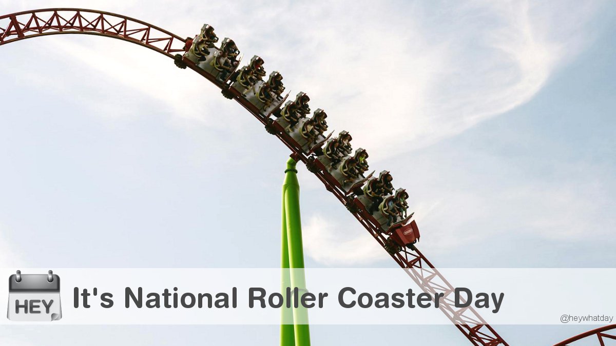 HeyWhatDay's tweet image. It's National Roller Coaster Day! 
#RollerCoaster #NationalRollerCoasterDay #RollerCoasterDay