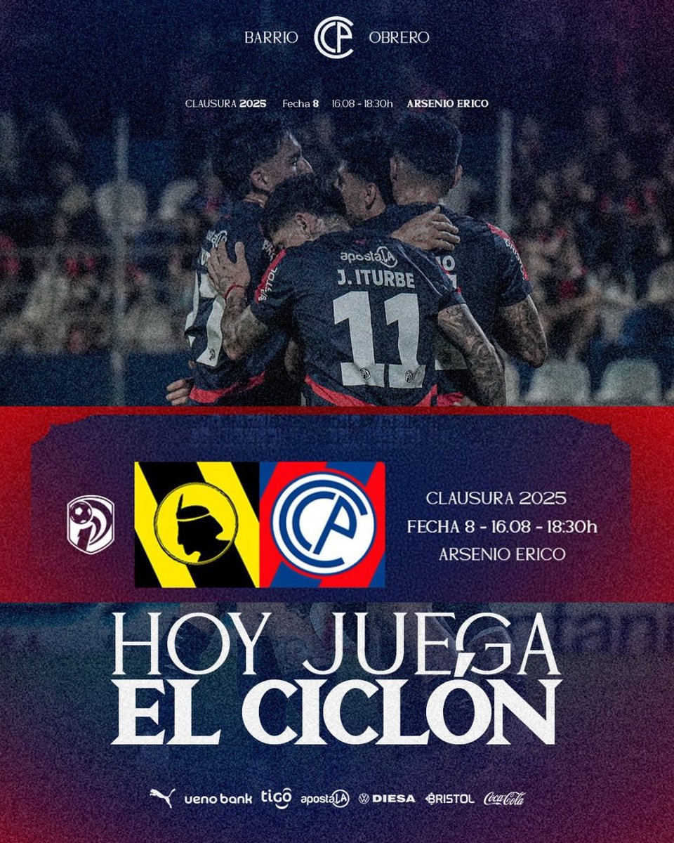 Hoy juega El Ciclón un partido mas que importante,  como una final. 

Vamos Cerro 🔵🔴