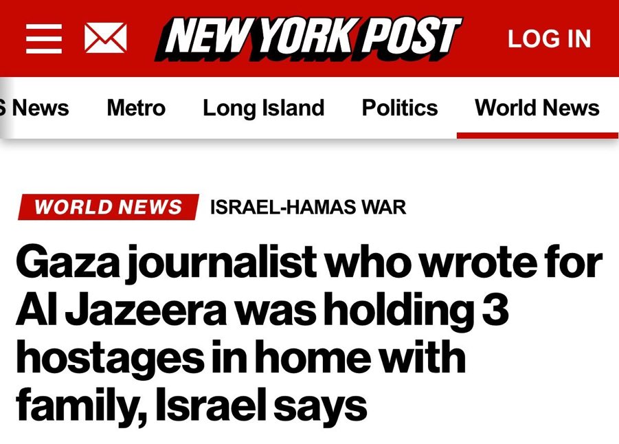 SissiEmperatriz 🇮🇱 (@gabylob) on Twitter photo 1️⃣ Israel confirmó que Abdallah Al-Jamal, PERIODISTA de Gaza que escribió para Al Jazeera, tenía escondidos en su casa a 3 rehenes israelíes: Almog Meir Jan, Andrey Kozlov y Shlomi Ziv <a href="/shlomiziv86/">shlomi ziv</a>
2️⃣ El operativo de rescate en Nuseirat reveló que Al-Jamal y su familia 1️⃣ Israel confirmó que Abdallah Al-Jamal, PERIODISTA de Gaza que escribió para Al Jazeera, tenía escondidos en su casa a 3 rehenes israelíes: Almog Meir Jan, Andrey Kozlov y Shlomi Ziv <a href="/shlomiziv86/">shlomi ziv</a>
2️⃣ El operativo de rescate en Nuseirat reveló que Al-Jamal y su familia