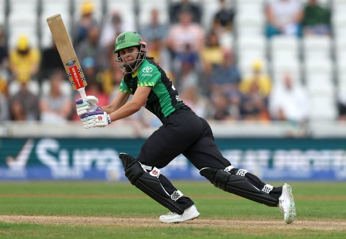 Maia Bouchier of Southern Brave bats during the The Hundred
©ECB Images