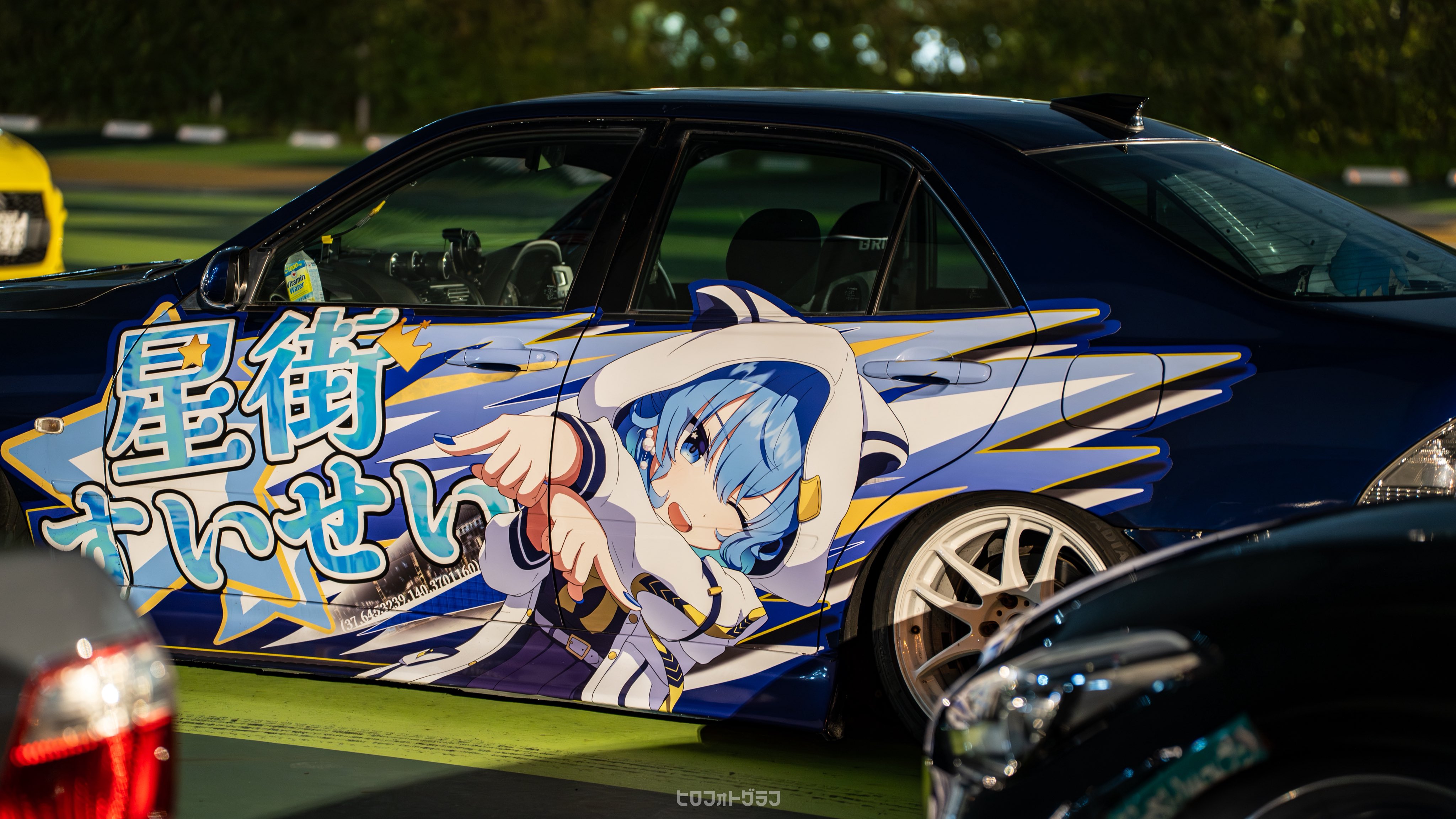 \みく/ Kawasaki ZX-6R 2009 Ninja decals set (full kit) - blue