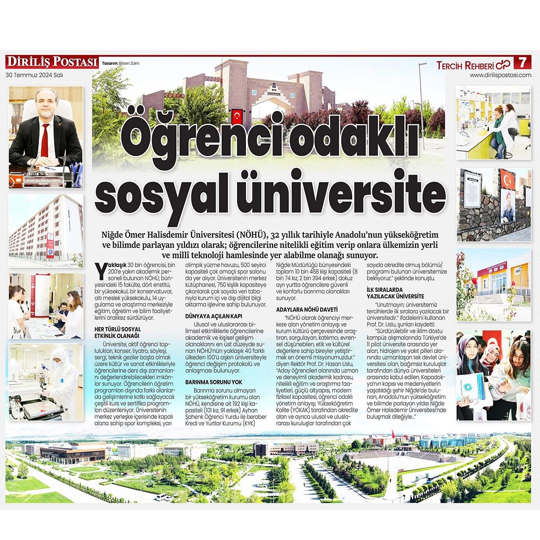 #NÖHÜ ve #Niğde yükseköğretim ve bilimde artık bir tercih değil, hedeftir🎯

Son iki yılın tercih döneminde yerel ve ulusal basılı yayınlarda Üniversitemize ilişkin haberler📰

Üniversitemiz parlayan yıldız olmayı sürdürecek, yükselişimiz kararlılıkla devam edecektir🌟