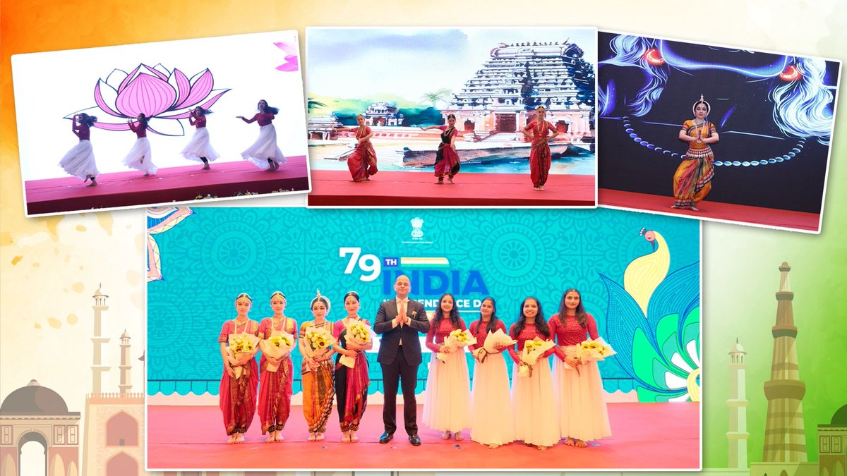 IndiaInShanghai's tweet photo. An evening of pride, unity & celebration! 🇮🇳

On the #79thIndependenceDay and the auspicious occasion of #ShriKrishnaJanmashtami, Shanghai’s diplomatic, business and Indian community gathered in full strength to honour our great Nation’s journey of #Aatmanirbharta towards a Viksit & Samriddha Bharat. 🌏🦚

Read the Press Release ➡️ https://t.co/MpNvPBCXRT

@MEAIndia @IndianDiplomacy @IndianDiplomats