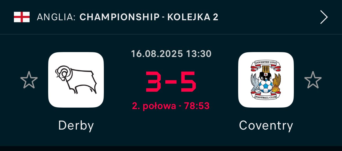 Jak ciekawy jest mecz? Tak