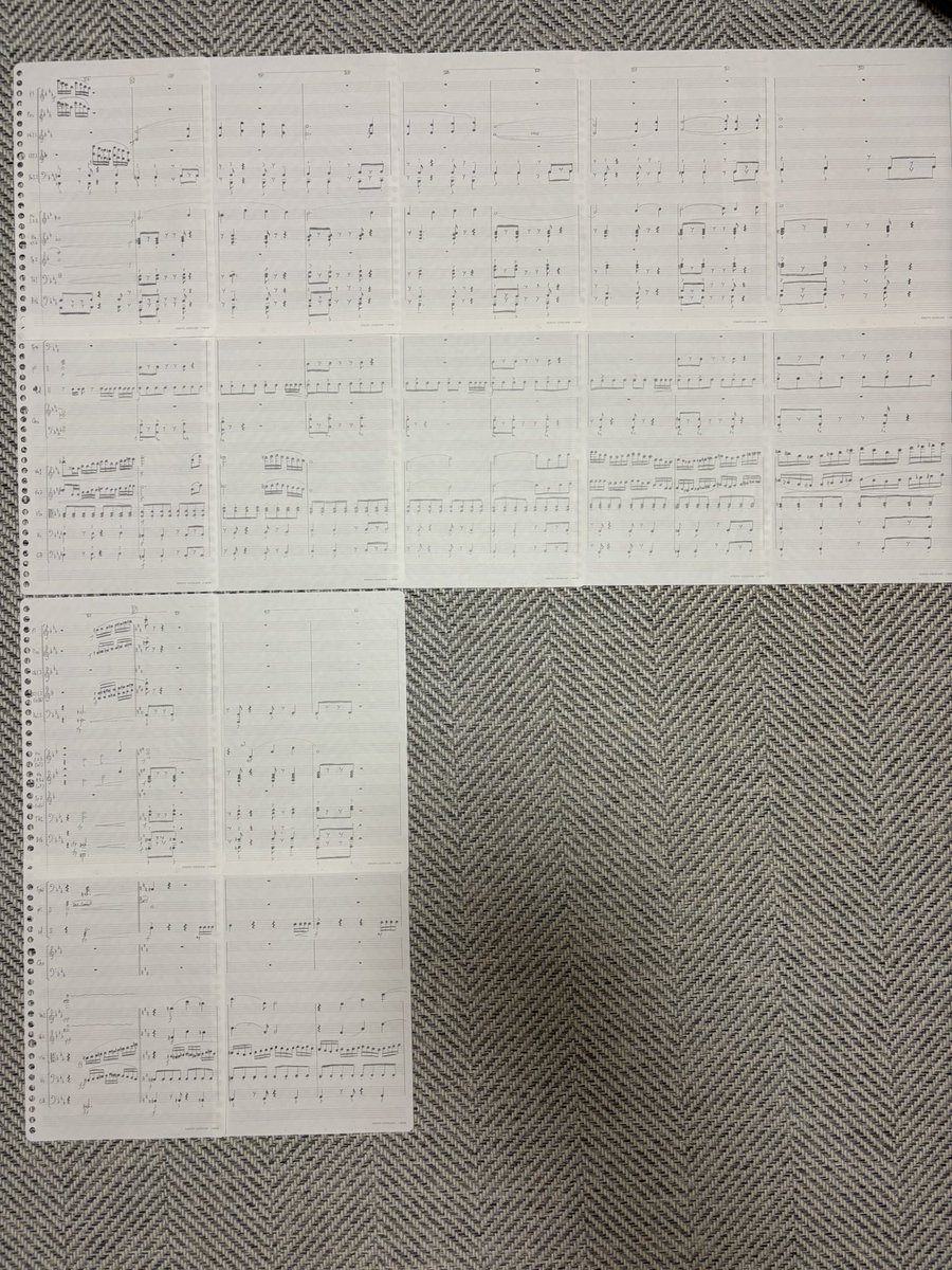 kmjonjo's tweet photo. 〜楽譜手書き練習〜
142日目
ゲーム
「ゴッドイーターテーマソング」
オーケストラ楽譜書き写し
3回目(やり直し) https://t.co/PMowINU97B