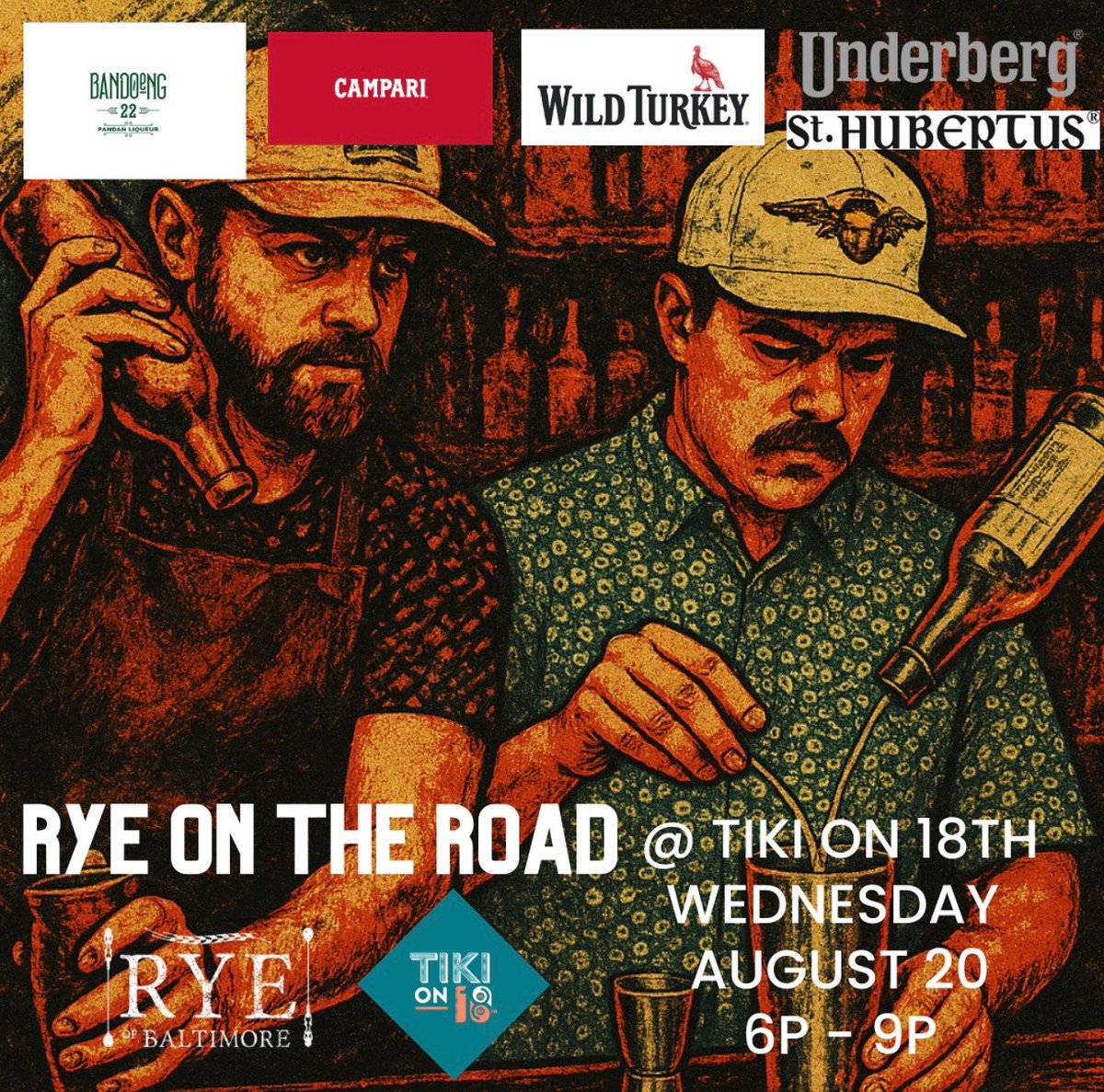 Baltimore comes to D.C. for one unforgettable night. Join us on Wednesday, August 20 from 6-10pm. Perez Klebahn of Rye will be taking over our bar while Jo-Jo slings pit beef for the occasion! #LetsTikiBaby