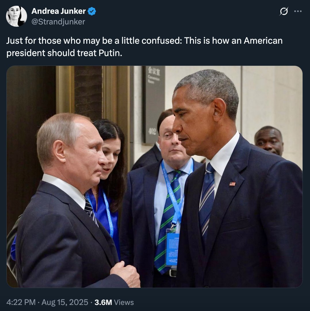 Is there any better example of the empty suit Obama was, and the left's obsession with optics over substance? 

Putin took Crimea, and Obama only agreed to send blankets, but he totally owned him in a staring contest.
