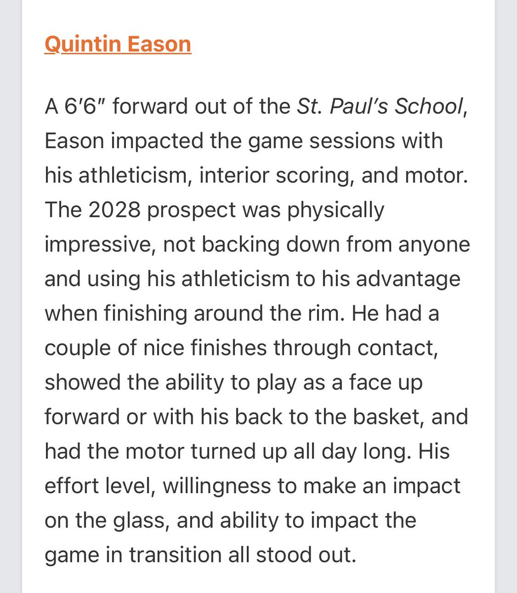 Quintin Eason (@q_eason2028) on Twitter photo Thank you again <a href="/TerrierMBB/">BU Men's Basketball</a> for having me, and <a href="/Coach_Armishaw/">Will Armishaw</a> for the write up.
#TheWorkContinues
<a href="/spsmbb/">St. Paul's School Basketball</a> <a href="/MiddlesexMagic/">Middlesex Magic</a> Thank you again <a href="/TerrierMBB/">BU Men's Basketball</a> for having me, and <a href="/Coach_Armishaw/">Will Armishaw</a> for the write up.
#TheWorkContinues
<a href="/spsmbb/">St. Paul's School Basketball</a> <a href="/MiddlesexMagic/">Middlesex Magic</a>