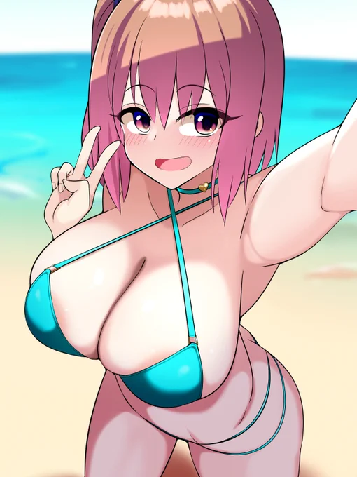 #お盆休みはフォロワーさんが増えるらしい 水着!!!